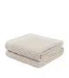 Hamam Cotton Dione Knitted Throw In White