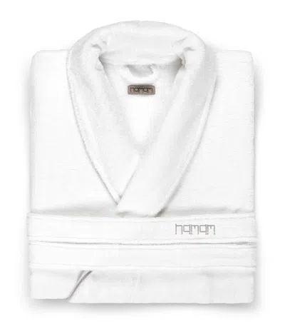 Hamam Cotton Pera Bathrobe In White