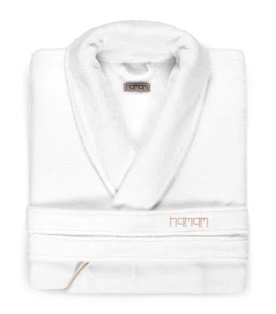 Hamam Cotton Pera Bathrobe In White