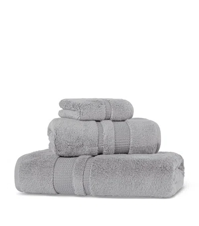 Hamam Cotton Pera Hand Towel In Grey