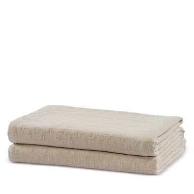 Hamam Hemp & Cotton Blanket, Queen In Brown