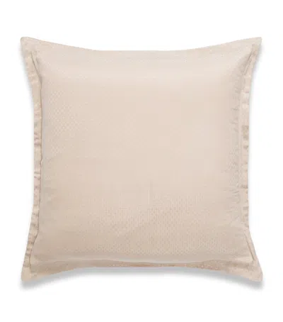 Hamam Jacquard Astra Square Pillowcase In Neutral
