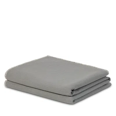 Hamam Lino Stitched Blanket, Queen In Green