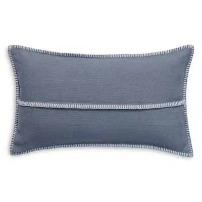 Hamam Lino Stitched Decorative Pillowcase, 12 X 20 In Purple