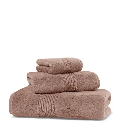 Hamam Organic Cotton Galata Bath Sheet In Pink