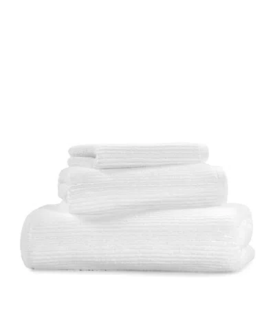 Hamam Organic Cotton Raya Bath Towel In White