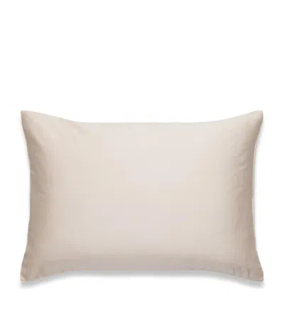 Hamam Organic Cotton Sateen Core Pillowcase Pair In Silver
