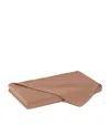 Hamam Organic Cotton Sateen Core Super King Flat Sheet In Brown