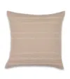 Hamam Wool Alpaca Ribbed Cushion Case In Brown
