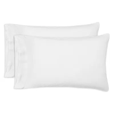 Hamam Wrinkle Washed Linen Casual Pillowcase Pair, Queen In White
