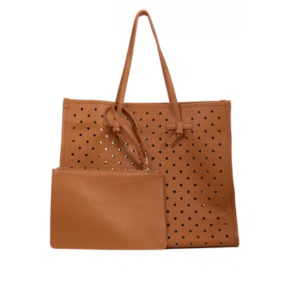 Hamel Atelier Women's Brown Mallorca Leather Tote Bag - Tan