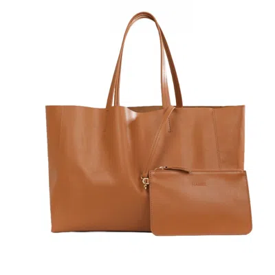 Hamel Atelier Women's Brown Ravello Leather Tote Bag - Tan