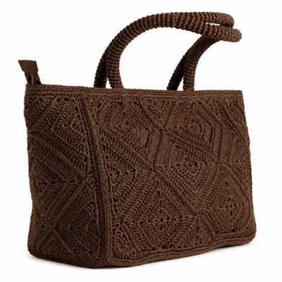 Hamel Atelier Women's Handwoven Raffia Tote Bag - Brown