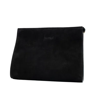 Hamel Atelier Women's Mitte Suede Clutch Bag - Black