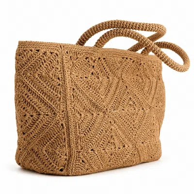 Hamel Atelier Women's Neutrals Handwoven Raffia Tote Bag - Beige In Sand