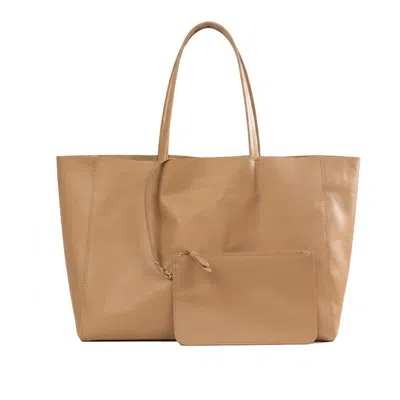 Hamel Atelier Women's Neutrals Ravello Leather Tote Bag - Beige In Beige/black