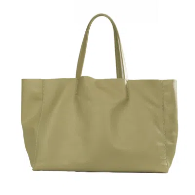 Hamel Atelier Women's Ravello Leather Tote Bag - Sage Green