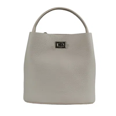 Hamel Atelier Women's Riva Leather Crossbody Bag - Light Grey