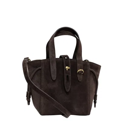 Hamel Atelier Women's Spiga Suede Tote Bag - Dark Brown