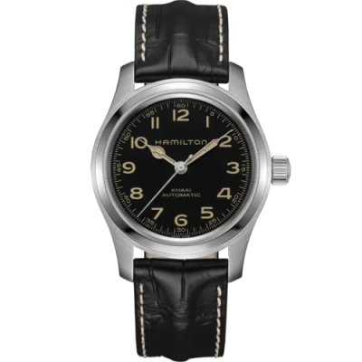 Pre-owned Hamilton - H70605731 - Khaki And Field Murph Auto Office Automatic 1 21/32in