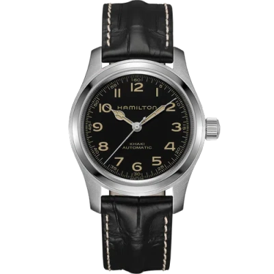 Pre-owned Hamilton - H70605731 - Khaki Field Murph Auto Office Automatic 1 21/32in