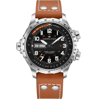 Pre-owned Hamilton - H77755533 - Khaki Aviation X-wind Day Date Automatic Self-winding | 4