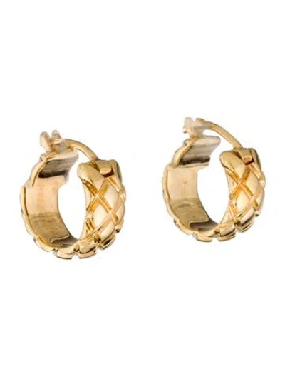 Pre-owned Hamilton 18k Huggie Earrings In Multi
