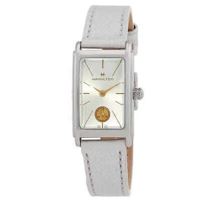 Pre-owned Hamilton American Classic Ardmore Quartz Silver Dial Ladies Watch H11221850