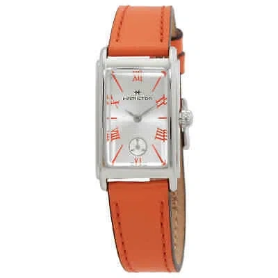 Pre-owned Hamilton American Classic Ardmore Quartz Silver Dial Ladies Watch H11221851