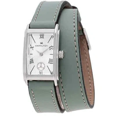 Pre-owned Hamilton American Classic Ardmore Quartz Silver Dial Ladies Watch H11221852
