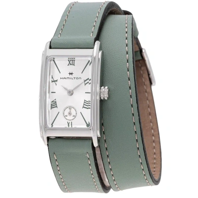 Hamilton American Classic Ardmore Quartz Silver Dial Ladies Watch H11221852 In Green / Silver