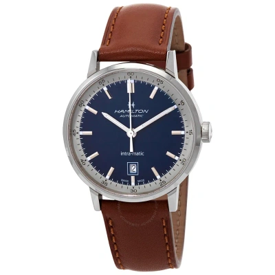 Hamilton American Classic Automatic Blue Dial Men's Watch H38425540 In Brown