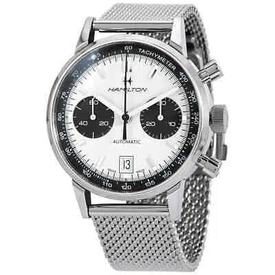 Pre-owned Hamilton American Classic Chronograph Automatic White Dial Men's Watch H38416111