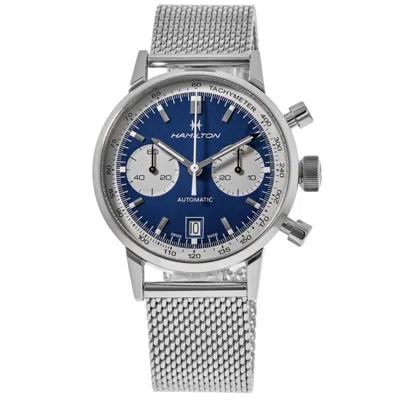 Hamilton American Classic Intra-matic Auto Chronograph Blue Dial Steel Men's Watch H38416141