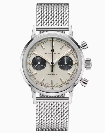 Pre-owned Hamilton American Classic Intra-matic Auto Chronograph Men's Watch H38429110