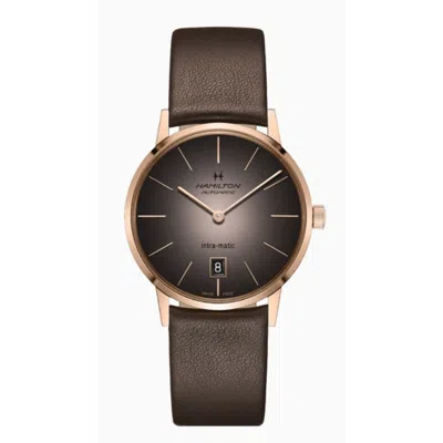 Hamilton American Classic Intra-matic Auto Men's Watch H38465501 In Brown