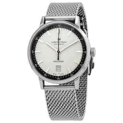 Pre-owned Hamilton American Classic Intra-matic Automatic White Dial Men's Watch H38425120