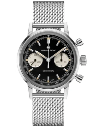 Pre-owned Hamilton American Classic Intra-matic Chronograph H Men's Watch H38429130