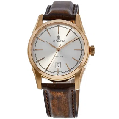 Hamilton American Classic Spirit Of Liberty Auto Men's Watch H42445551 In Silver