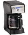 Hamilton Beach 12-cup Compact Programmable Coffee Maker In Black
