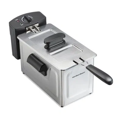 Hamilton Beach 12 Cup Deep Fryer In Silver