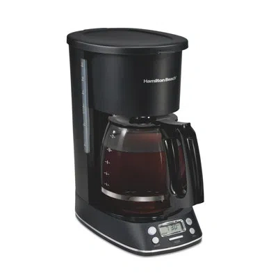 Hamilton Beach 12 Cup Programmable Coffee Maker In Black