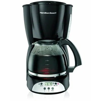 Hamilton Beach ® 12 Cup Programmable Coffee Maker Glass Carafe In Black