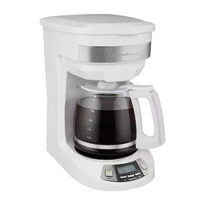 Hamilton Beach 12 Cup Programmable Coffee Maker In White