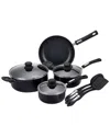 Hamilton Beach 12pc Set Aluminum Cookware Blalpine Cuisinek In Black