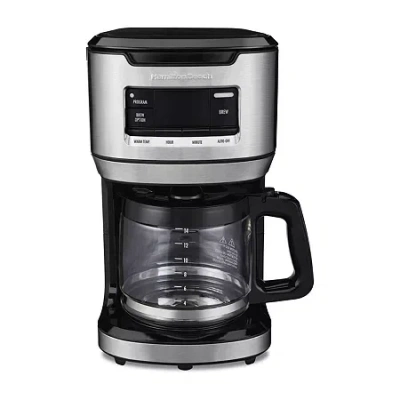 Hamilton Beach 14-cup Programmable Front Fill Coffee Maker In Black