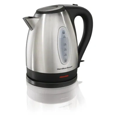 Hamilton Beach 1.7 L Black And Silver Electric Kettle