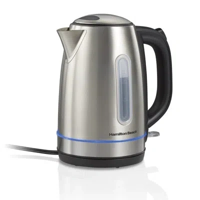 Hamilton Beach ® 1.7 L Stainless Steel Electric Kettle With Led Light Ring In Gray