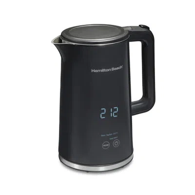 Hamilton Beach 1.7 Liter Cool-touch Digital Kettle In Black