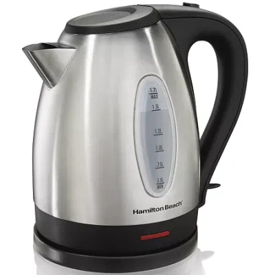 Hamilton Beach 1.7-liter Stainless Steel Electric Kettle In Silver